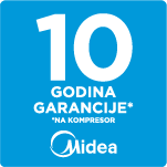 Midea - garancija na kompresor